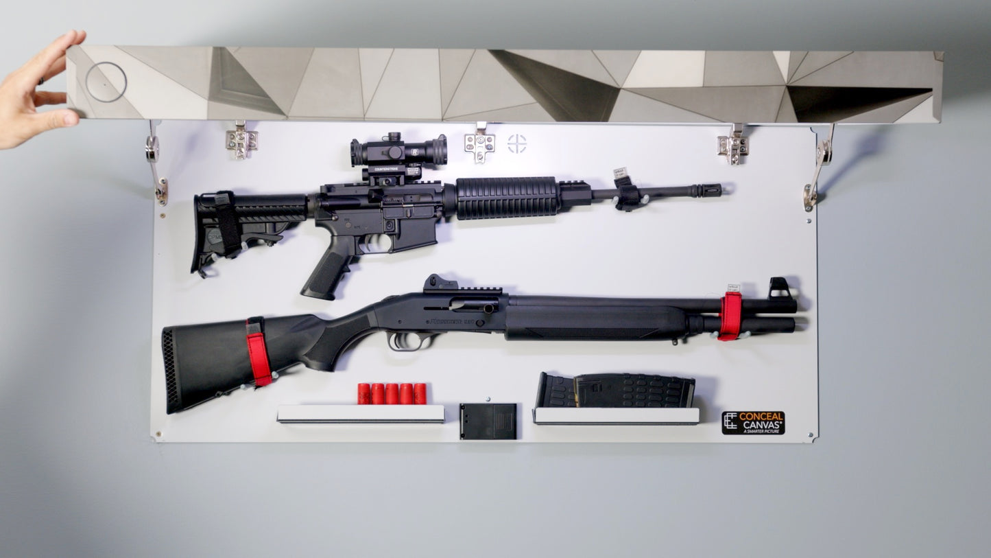 Rubber Coated Hooks w Velcro Straps - Conceal Canvas